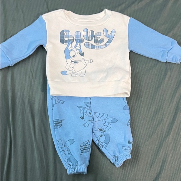 Bluey Kids Matching Set - Blue and White - Picture 1 of 1
